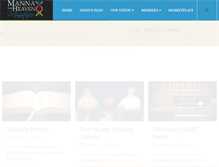 Tablet Screenshot of livingmanna.net
